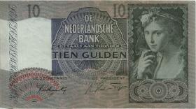 Niederlande / Netherlands P.056b 10 Gulden 1941-42 (2) 