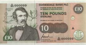 Schottland / Scotland P.219c 10 Pounds 1996 E/WG 000099 (1) 