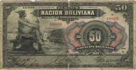 Bolivien / Bolivia P.110 50 Bolivianos 1911 (6) 