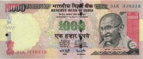 Indien / India P.100e 1000 Rupien 2006 R (2) 