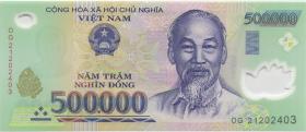 Vietnam / Viet Nam P.124q 500.000 Dong (20)21 Polymer (1) 