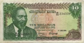 Kenia / Kenya P.12b 10 Shillings 1976 (3) 