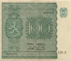 Finnland / Finland P.080 100 Markkaa 1945 (2) 