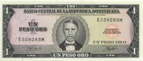 Dom. Republik/Dominican Republic P.108 1 Peso Oro 1977 (1) 