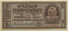 R.593c: Besetzung Ukraine 5 Karbowanez 1942 (2) 