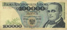 Polen / Poland P.154 100.000 Zlotych 1990 BA (3) 