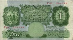 Großbritannien / Great Britain P.363a 1 Pound (1928-1934) (3+) 