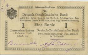 R.928o: Deutsch-Ostafrika 1 Rupie 1916 U2 (1-) 