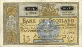 Schottland / Scotland P.099b 5 Pound 3.9.1955 (3) 