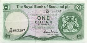 Schottland / Scotland P.341b 1 Pound 1984 (3+) 