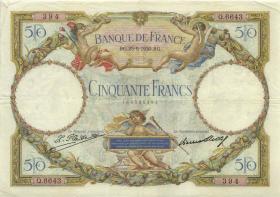 Frankreich / France P.080a 50 Francs 1930 (3) 