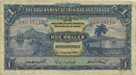 Trinidad & Tobago P.05c 1 Dollar 1.1.1943 (3) 