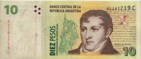 Argentinien / Argentina P.348 10 Pesos (1998-2003) (3) 