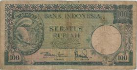 Indonesien / Indonesia P.051 100 Rupien (1957) (4) 
