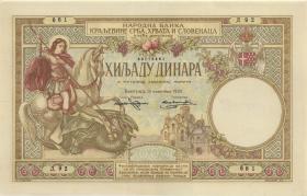 Jugoslawien / Yugoslavia P.023x1 1000 Dinara 1920 (1) 