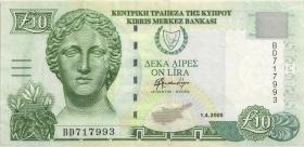 Zypern / Cyprus P.62e 10 Pounds 2005 (2) 