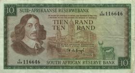 Südafrika / South Africa P.114c 10 Rand (1975) (Afrikaans) (3) 