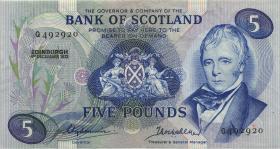 Schottland / Scotland P.112b 5 Pounds 4.12.1972 (3+) 