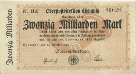 MG501.08 OPD Chemnitz 20 Milliarden Mark 1923 Nr. IId (3+) 