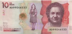 Kolumbien / Colombia P.460b 10.000 Pesos 2016 (1) 