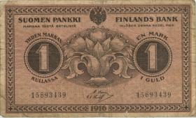 Finnland / Finland P.035 1 Markkaa 1918 (4) 