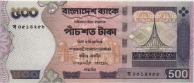 Bangladesch / Bangladesh P.43a 500 Taka 2002 (2) 