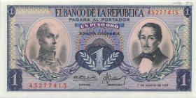 Kolumbien / Colombia P.404e 1 Peso Oro 1973 (1) 