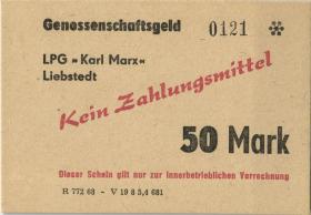 L.077.16 LPG Liebstedt "Karl Marx" 50 Mark (1) 