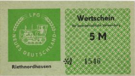 L.119.05 LPG Riethnordhausen "Neues Deutschland" 5 Mark (1) 