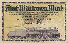 Notgeld Henschel & Sohn 5 Millionen Mark 1923 (3) 