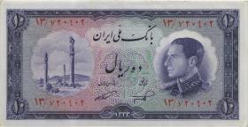 Iran P.064 10 Rials (1954) (2+) 