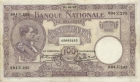 Belgien / Belgium P.095 100 Francs 31.5.1923 (3+) 