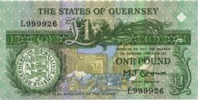 Guernsey P.52a 1 Pound (ab 1991) L 999926 (1) 