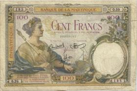 Martinique P.13 100 Francs (1932-1945) (4) 