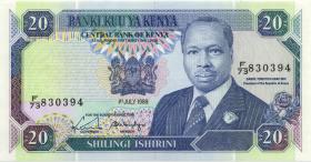 Kenia / Kenya P.25b 20 Shillingi 1989 (1) 