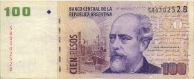 Argentinien / Argentina P.351 100 Pesos (1999-2002) Serie B (3-) 
