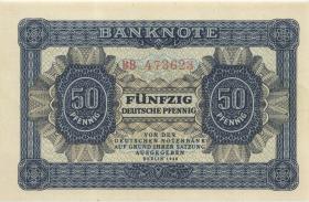R.339b: 50 Pfennig 1948  Serie BB (1) 6-stellig 