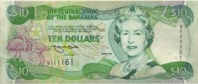 Bahamas P.59 10 Dollars 1996 (3) 
