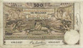 Belgien / Belgium P.071 100 Francs 10.9.1913 (3) 
