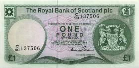 Schottland / Scotland P.341b 1 Pound 1984 (2) 