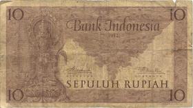 Indonesien / Indonesia P.043a 10 Rupien 1952 (4) 