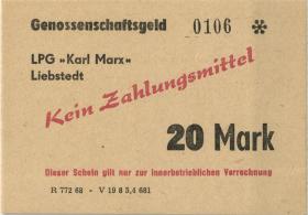 L.077.15 LPG Liebstedt "Karl Marx" 20 Mark (1) 