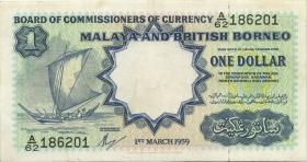 Malaya P.08 1 Dollar 1959 (2) 