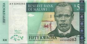 Malawi P.53a 50 Kwacha 2005 (1) 