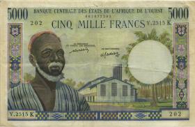 West-Afr.Staaten/West African States P.704Km 5000 Francs (1959-65) (3) 