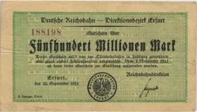 PS1206 Reichsbahn Erfurt 500 Million Mark 1923 (3) 