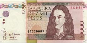 Kolumbien / Colombia P.453a 10.000 Pesos 1.6.2001 (1) 