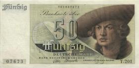 R.254 50 DM 1948 Bank Deutscher Länder T.201 (2) 3-stellig 