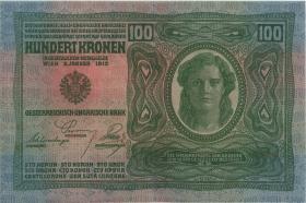 Österreich / Austria P.056 100 Kronen 1912 (1919) (2+) 