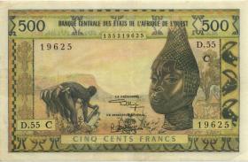 West-Afr.Staaten/West African States P.302CI 500 Francs (1965) (1) 